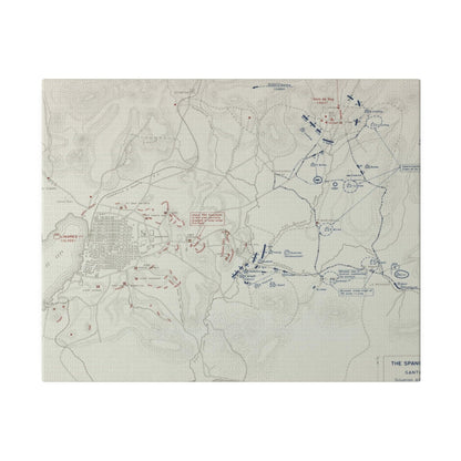 Spanish-American War, Santiago Campaign, Situation Noon 1 July 1898 - Pacific Sky Games