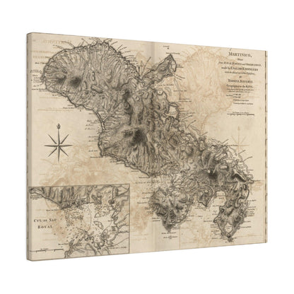 Close-up of textured canvas surface highlighting detailed weave and subtle color variations on the Martinico product.