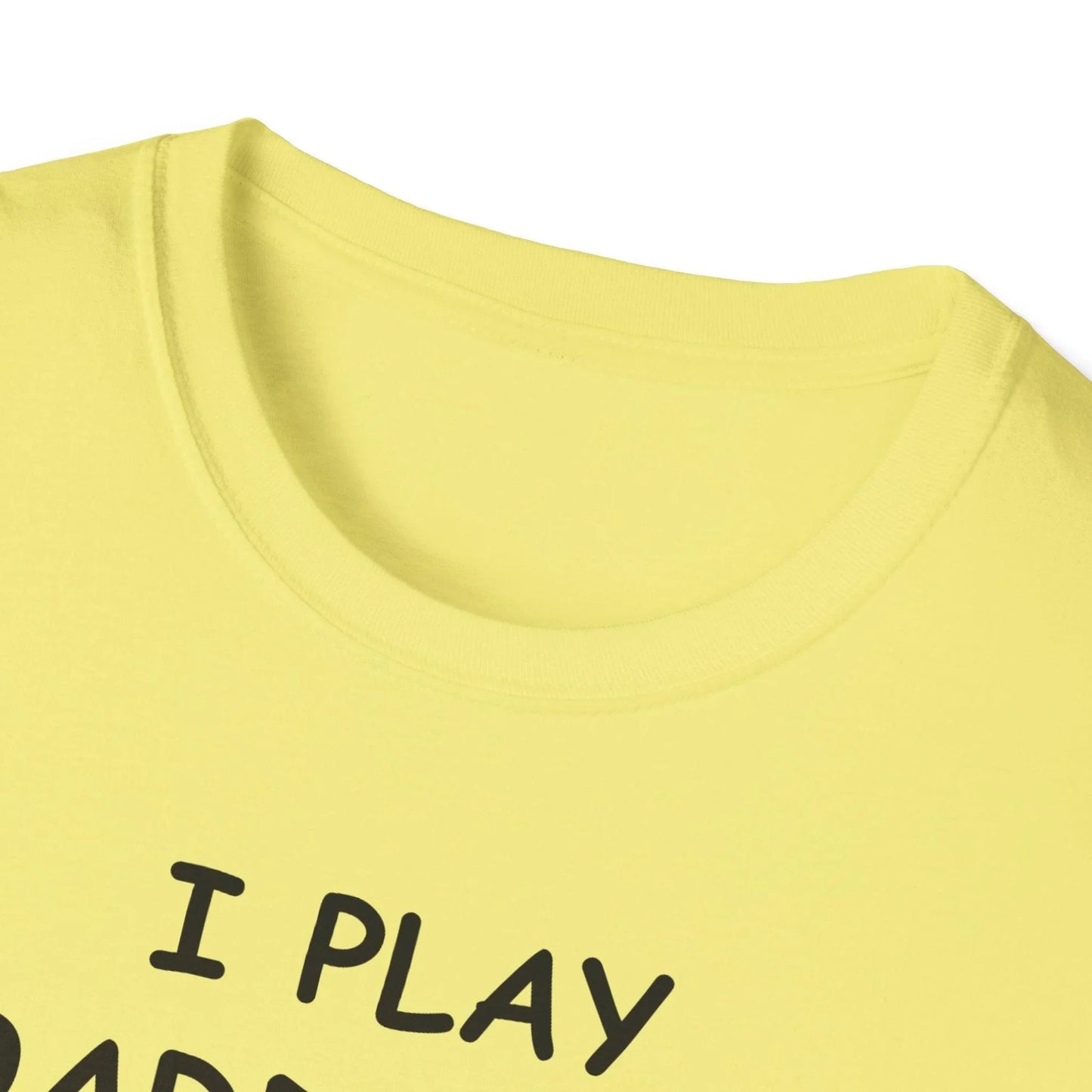 Close-up of the black unisex T-shirt's neck and shoulder seam showcasing durable double-stitched finish and smooth fabric