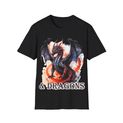 Printify unisex cotton crew neck T-shirt featuring Dragon-themed design, regular fit, soft fabric, and short sleeves in