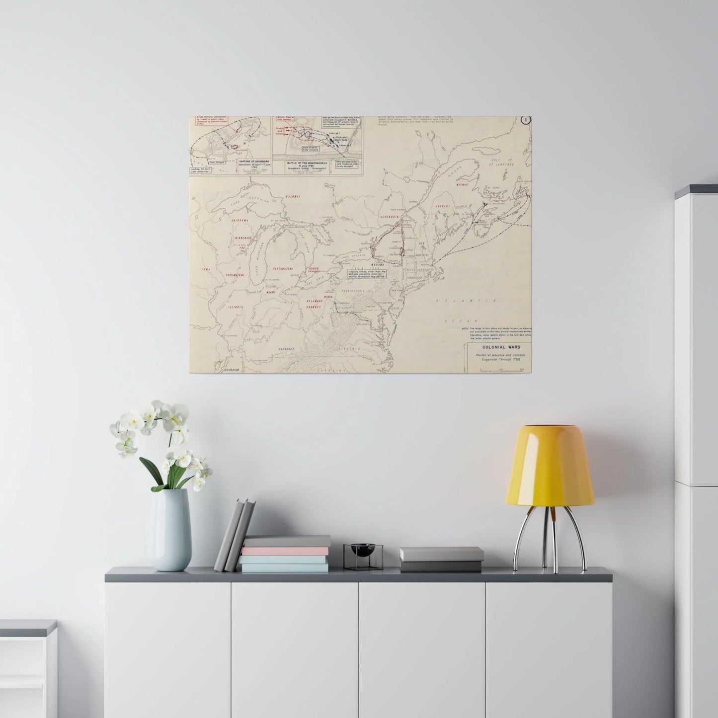 Close-up of the canvas texture highlighting detailed brushstrokes and matte finish on product image #11 of 32.