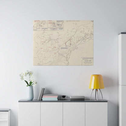 Close-up of the canvas texture highlighting detailed brushstrokes and matte finish on product image #11 of 32.