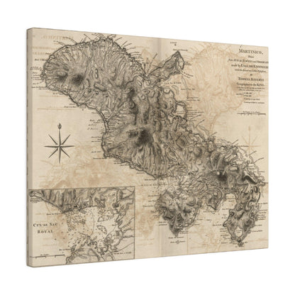 Close-up of the Martinico canvas texture highlighting its durable weave and matte finish from a tilted angle.