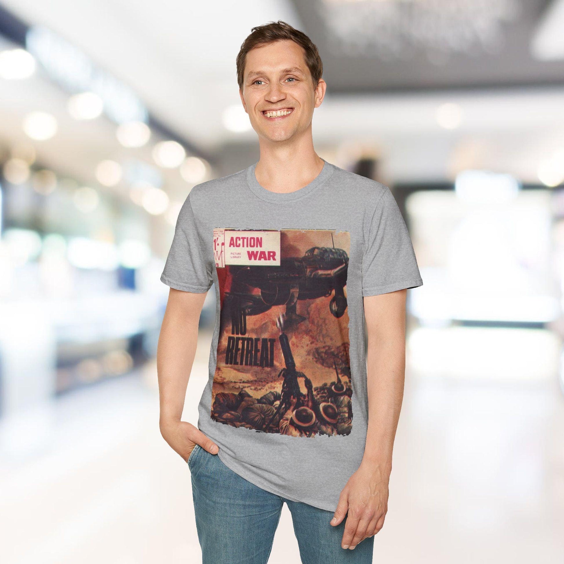 Front neckline detail highlighting soft cotton fabric and relaxed fit in classic black with subtle stitching accents