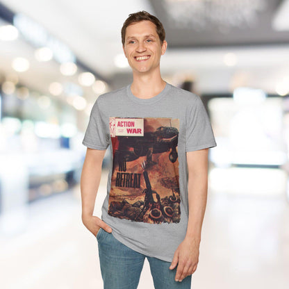 Front neckline detail highlighting soft cotton fabric and relaxed fit in classic black with subtle stitching accents