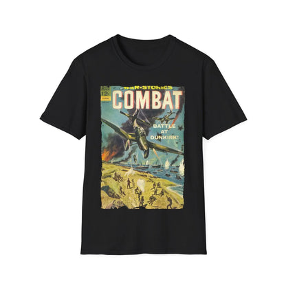 Printify Combat March 1965 unisex cotton crew neck T-shirt with vintage military-inspired graphic, regular fit, available in