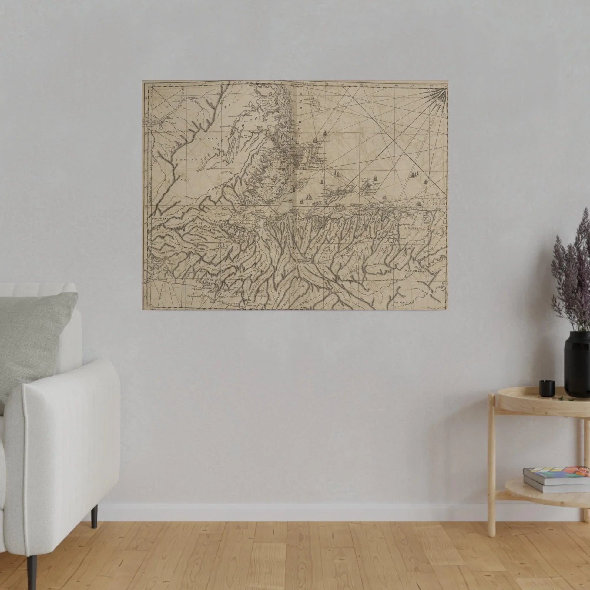 Close-up of textured canvas surface with visible woven fibers and subtle color variations highlighting material quality.