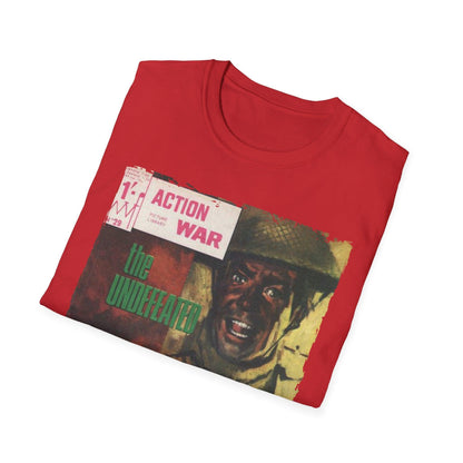 Close-up of the soft, heather gray fabric highlighting the subtle texture and relaxed fit neckline of the Unisex T-Shirt.