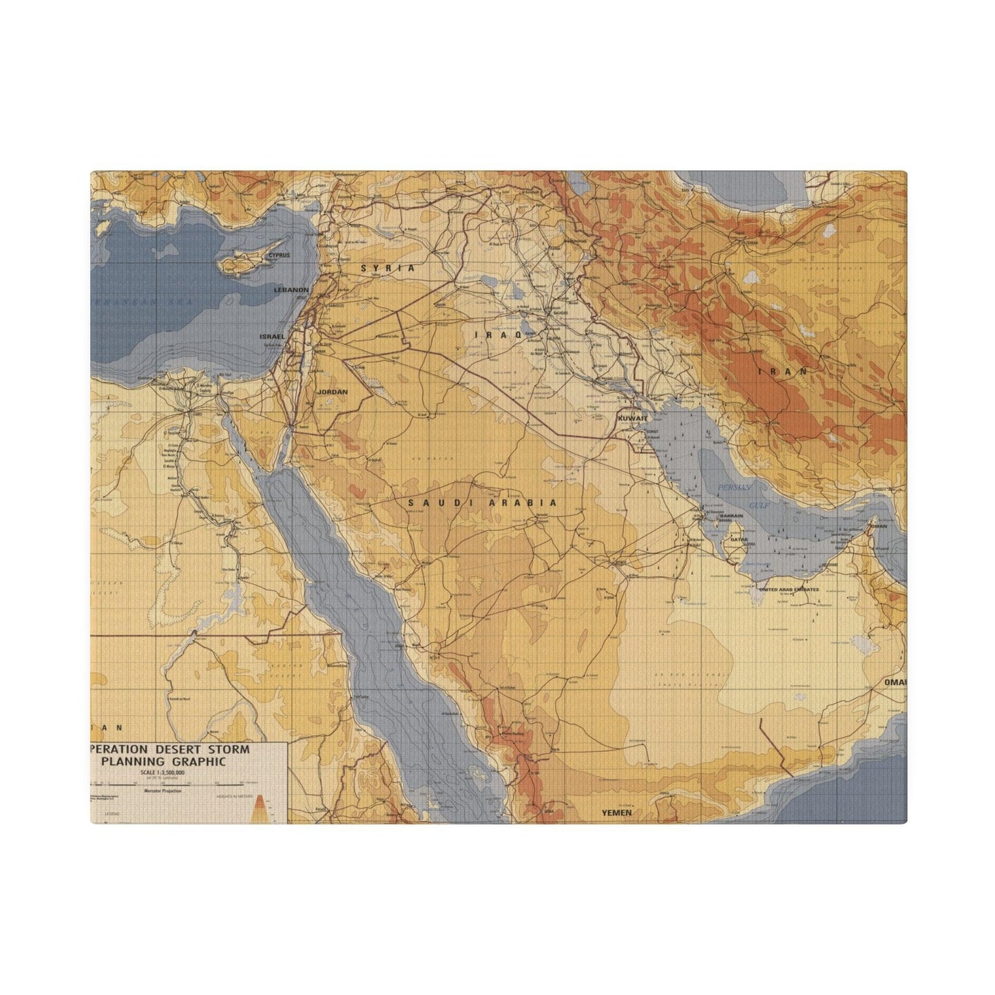 Operation Desert Storm Planning Graphic - Pacific Sky Games
