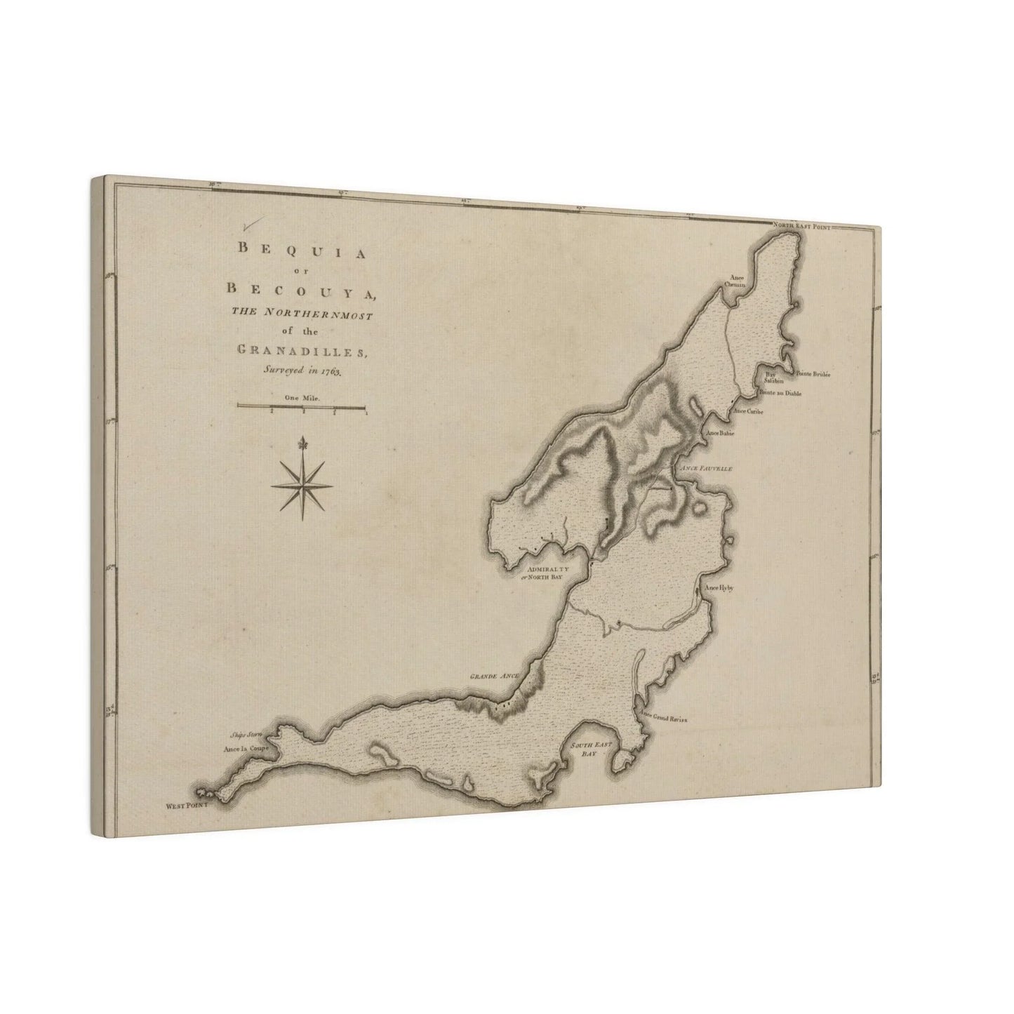 Close-up of the woven canvas material with visible texture and subtle natural color variations from an overhead angle.