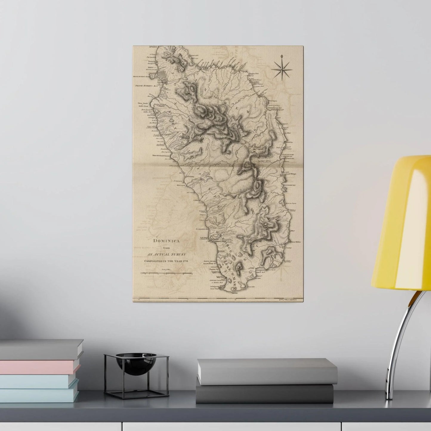 Close-up of textured canvas surface showing subtle brushstroke details and matte finish in warm earth tones