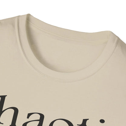 Close-up of the black cotton fabric highlighting the smooth, soft texture and reinforced neckline stitching at the collar