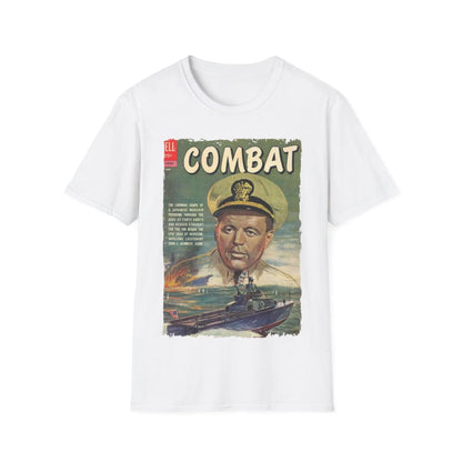 Close-up of the unisex fit tag sewn inside the soft royal blue cotton T-shirt highlighting the fabric weave and stitched