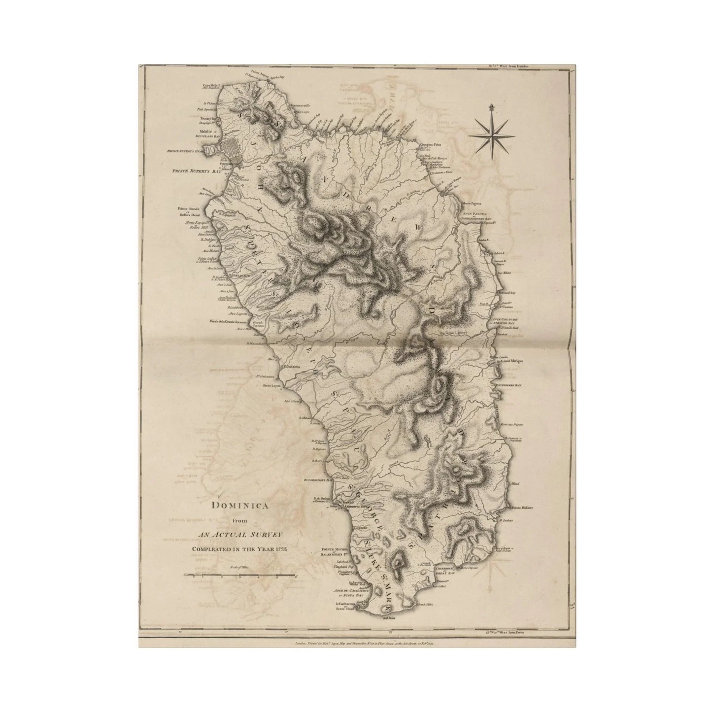 Printify Dominica canvas wall art, 24x36 inches, matte finish on eco-friendly wood panel, ready to hang for home décor