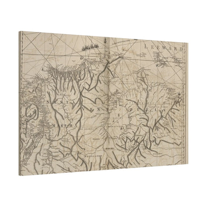 Detailed view of textured canvas surface capturing the vibrant ocean hues and subtle brushstroke details from the Coast of