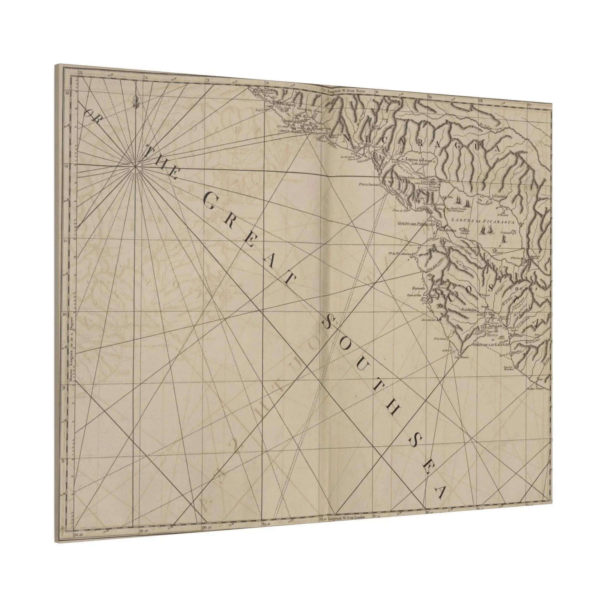 Provinces of Costa Rica and Nicaragua, with the Lagunas - Pacific Sky Games