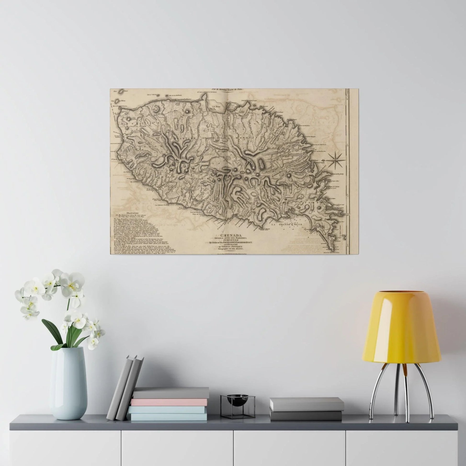 Close-up of the Grenada canvas’ textured fabric surface showing subtle tonal variations and woven detailing.