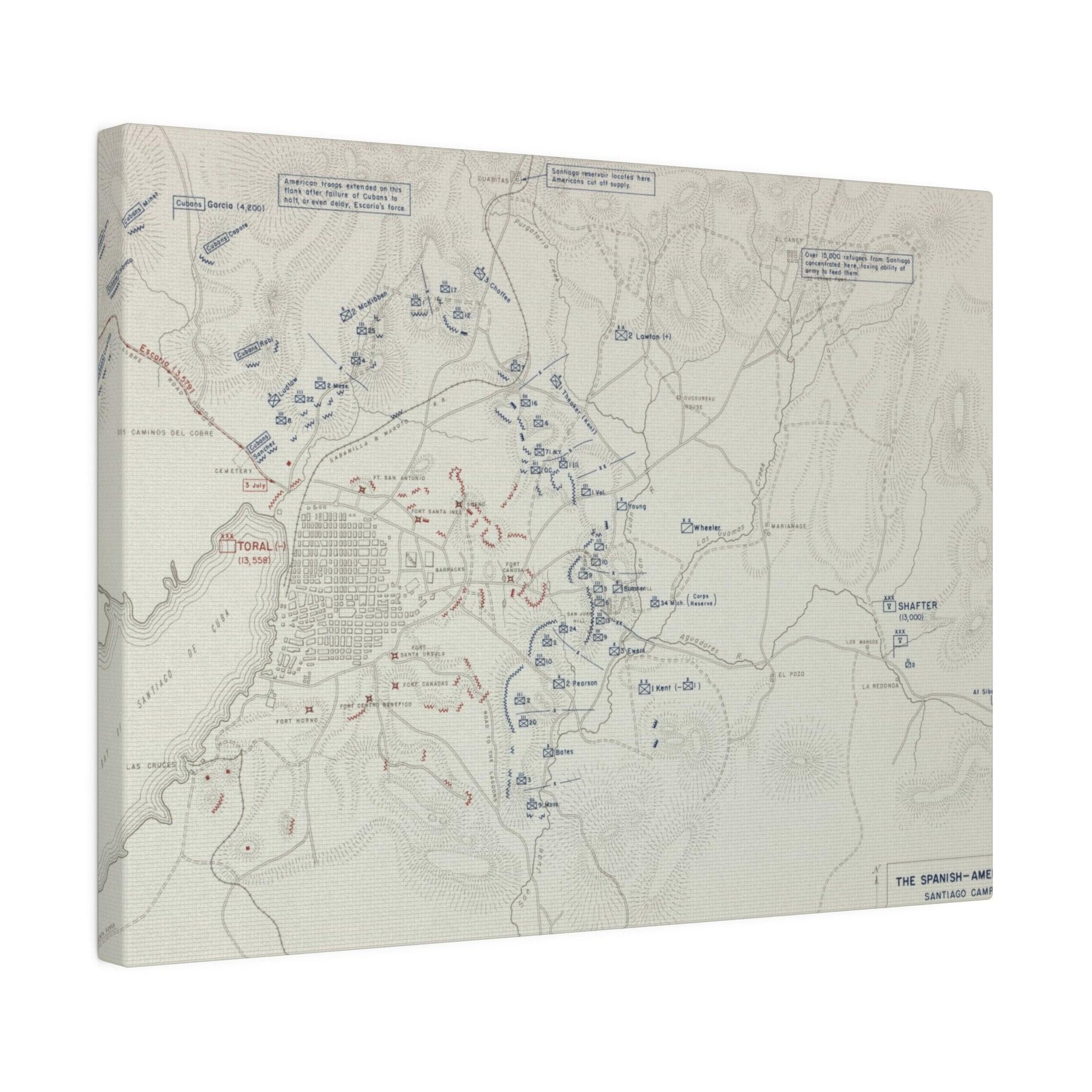 Spanish-American War, Santiago Campaign, Surrender of Santiago 14 July 1898 - Pacific Sky Games