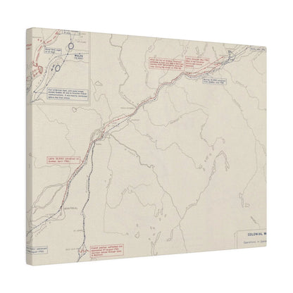 Close-up of the canvas texture showing painted details and aged finish from a top-down angle of product #15 of 32.