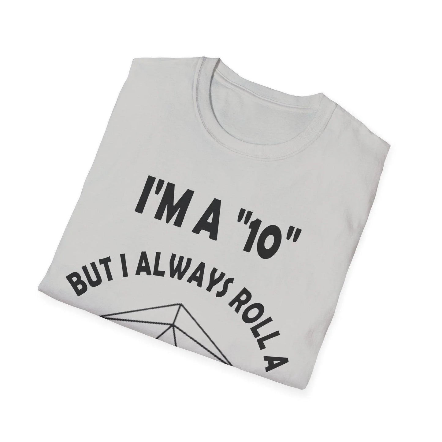 Close-up of the black unisex softstyle cotton T-shirt fabric displaying smooth texture and subtle stitching detail around