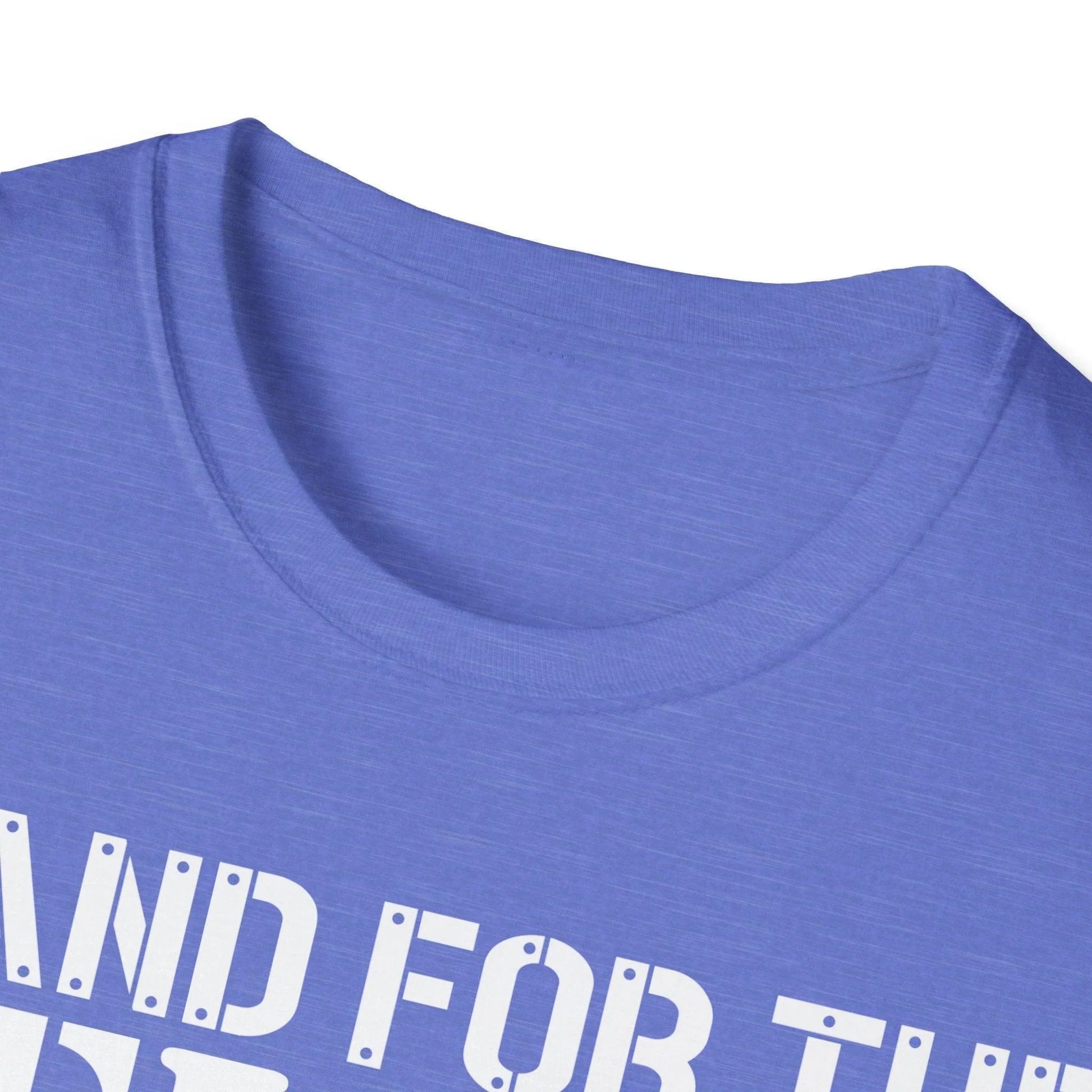 Close-up of the charcoal gray unisex T-shirt fabric showing smooth, soft texture and subtle stitching along the sleeve hem.