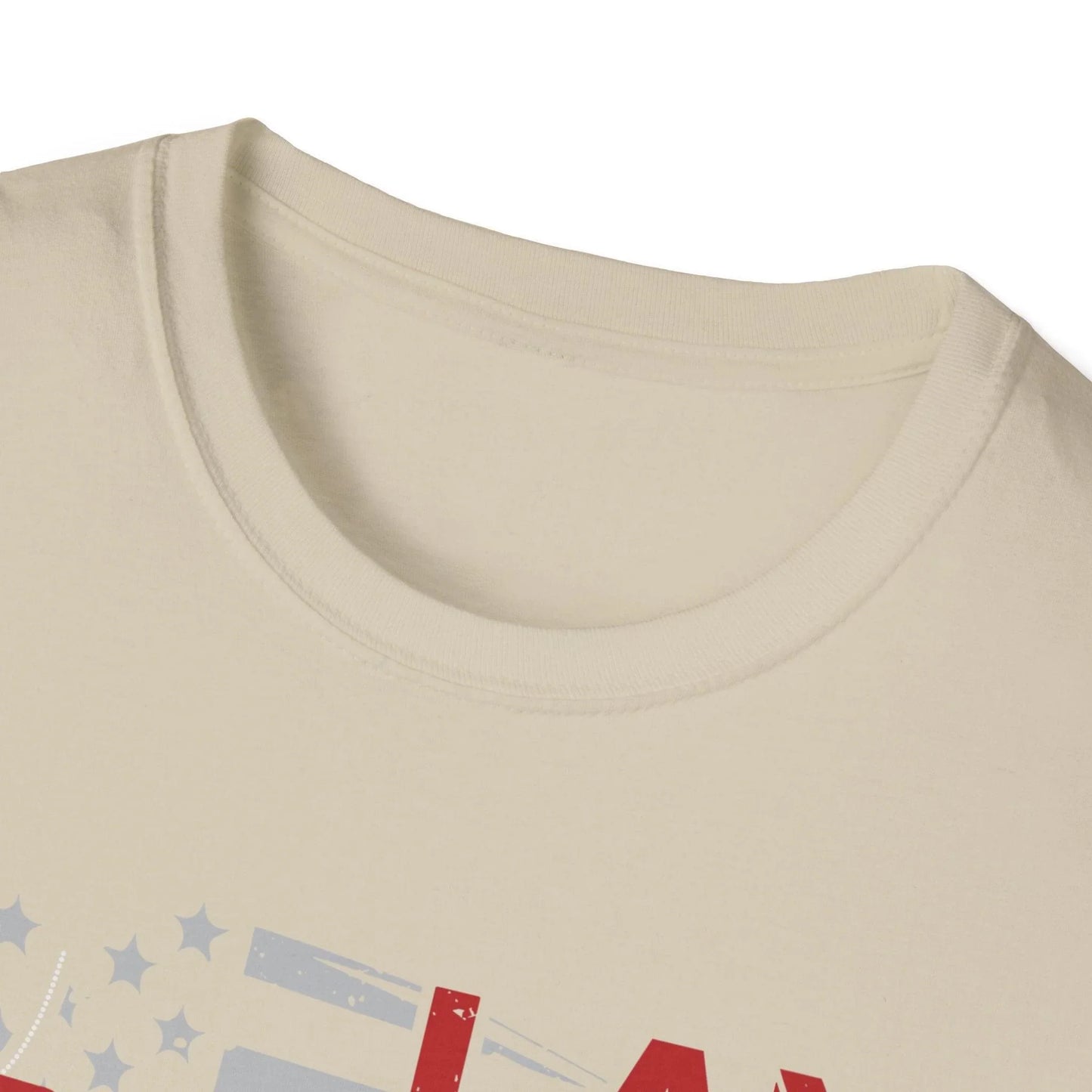 Close-up of the soft, heather charcoal fabric showing subtle texture and neckline stitching detail from a lower angle.