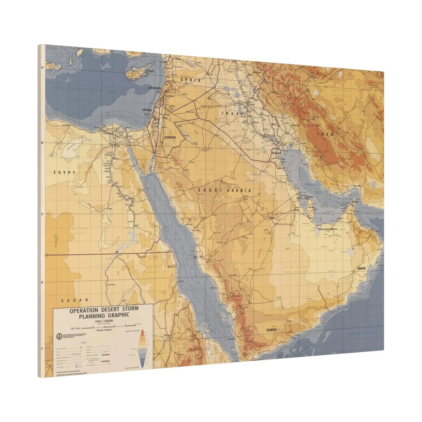 Operation Desert Storm Planning Graphic - Pacific Sky Games