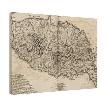 Close-up of the Grenada canvas texture highlighting natural fiber weave and matte finish detail