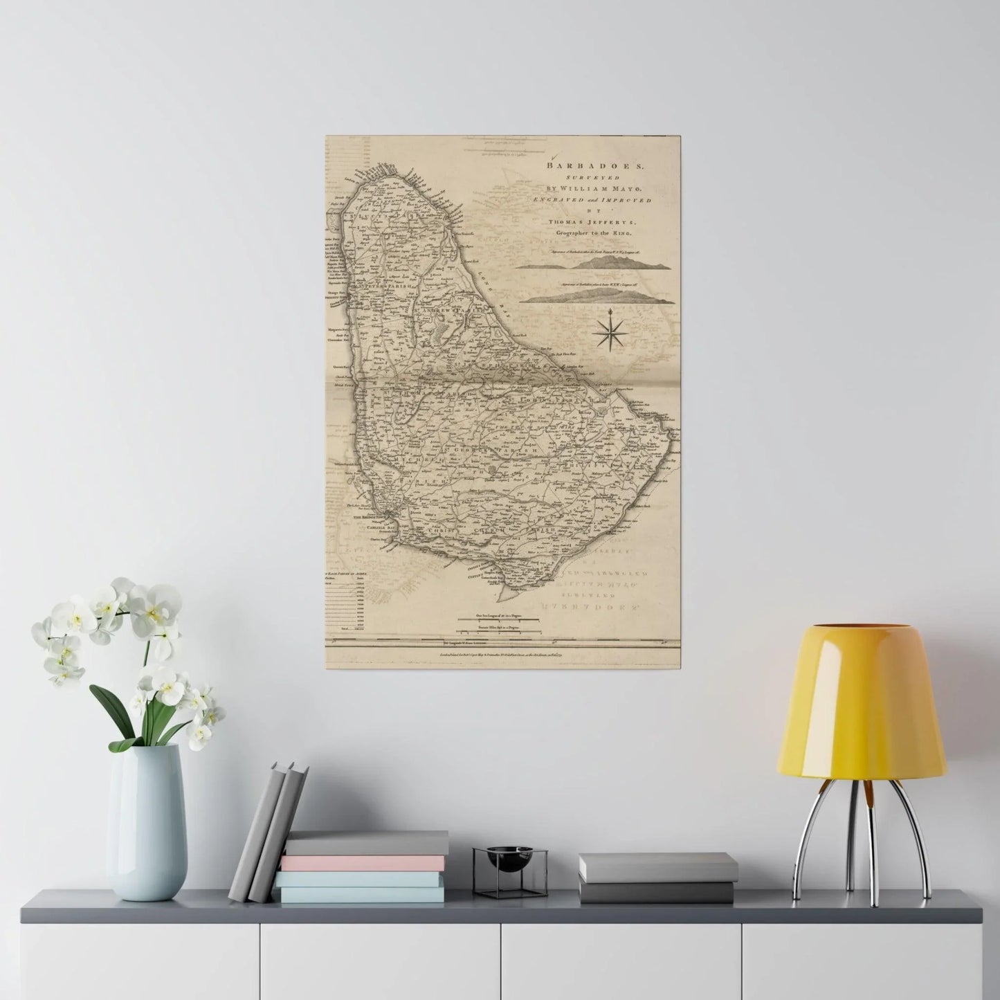 Close-up of the textured canvas surface highlighting subtle woven fibers and earthy color tones of the Barbadoes material.