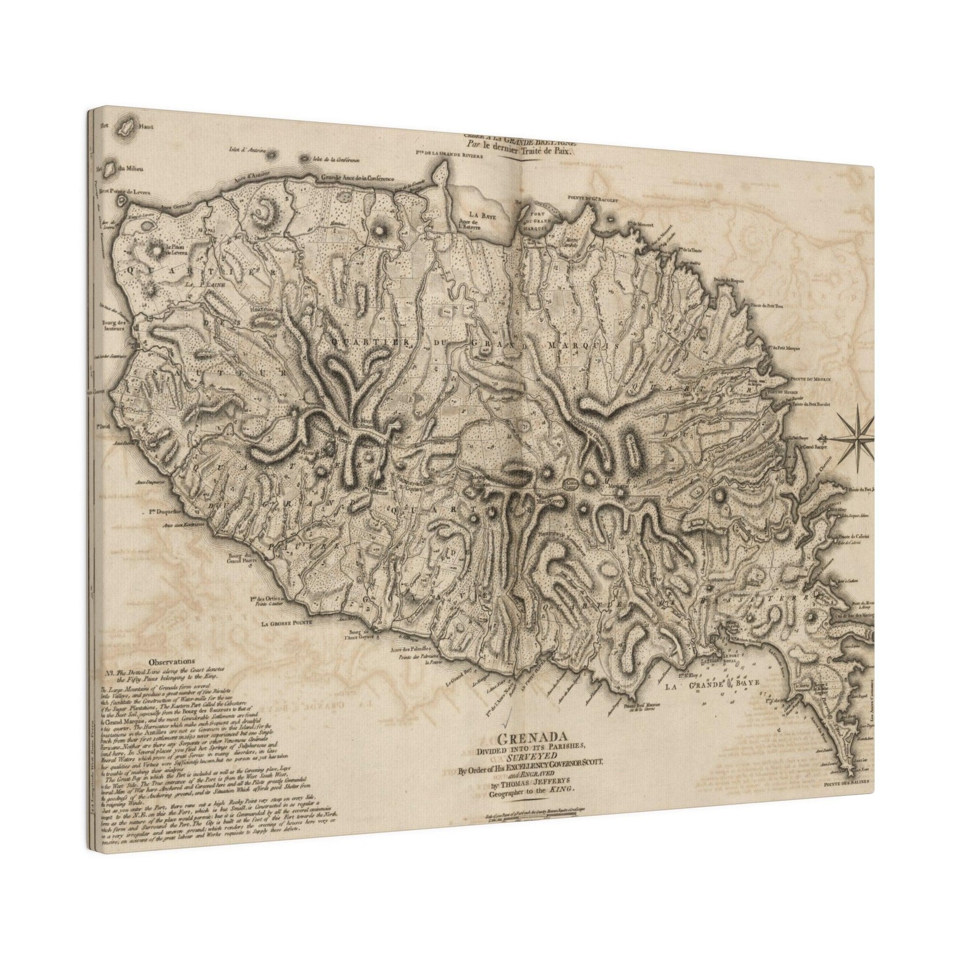 Close-up of Grenada canvas fabric revealing textured weave and vibrant color detail from the top corner view.