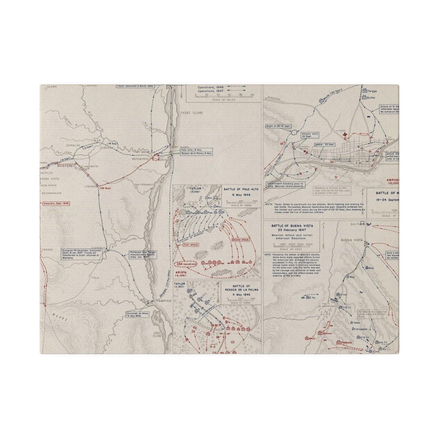 Mexican War, Taylor's Campaign, 1846-1847 - Pacific Sky Games