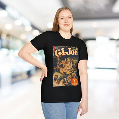 Close-up of the G.I. Joe No.12 Jun T-Shirt's soft cotton fabric and relaxed fit around the neckline, showcasing subtle