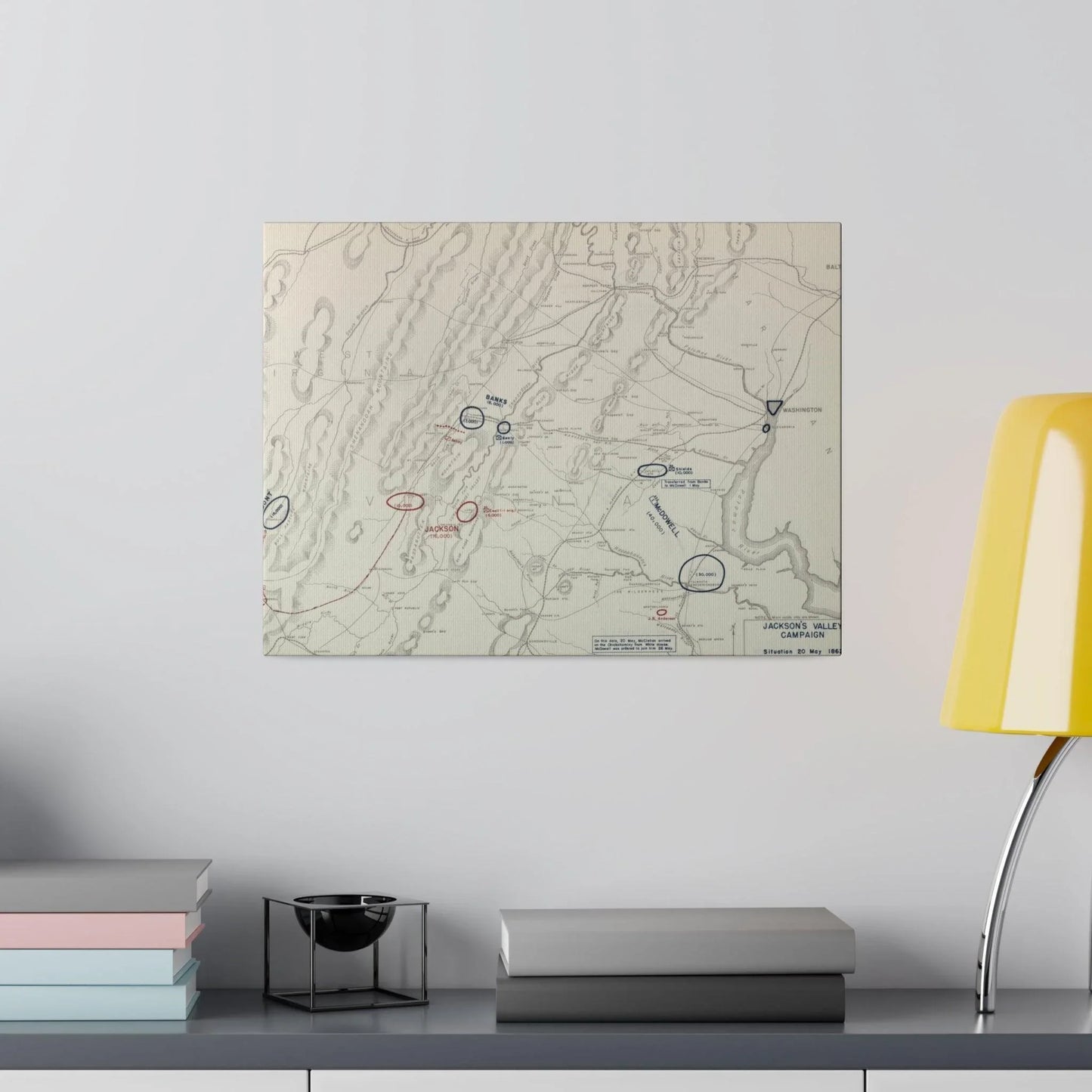 Close-up of textured canvas surface highlighting subtle brushstroke details and aged finish from a top-down angle.