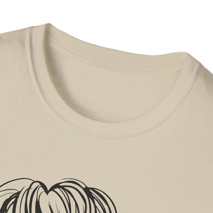 Close-up of the relaxed-fit unisex T-shirt's seam detail showcasing soft cotton fabric and subtle stitching on charcoal gray