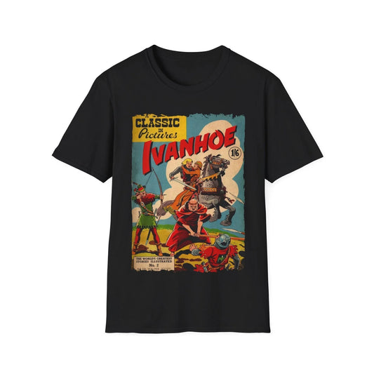 Ivanhoe 1949 unisex softstyle T-shirt, cotton fabric, regular fit, crew neck, short sleeves, printed design, Printify brand
