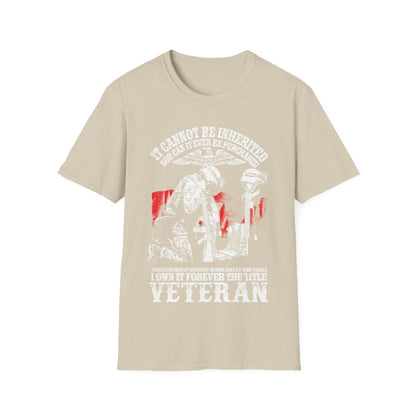 Close-up of the unisex softstyle T-shirt's relaxed fit neckline and subtle stitching detail in heather grey fabric.