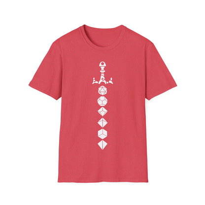 Dice Sword White - Unisex Softstyle T-Shirt