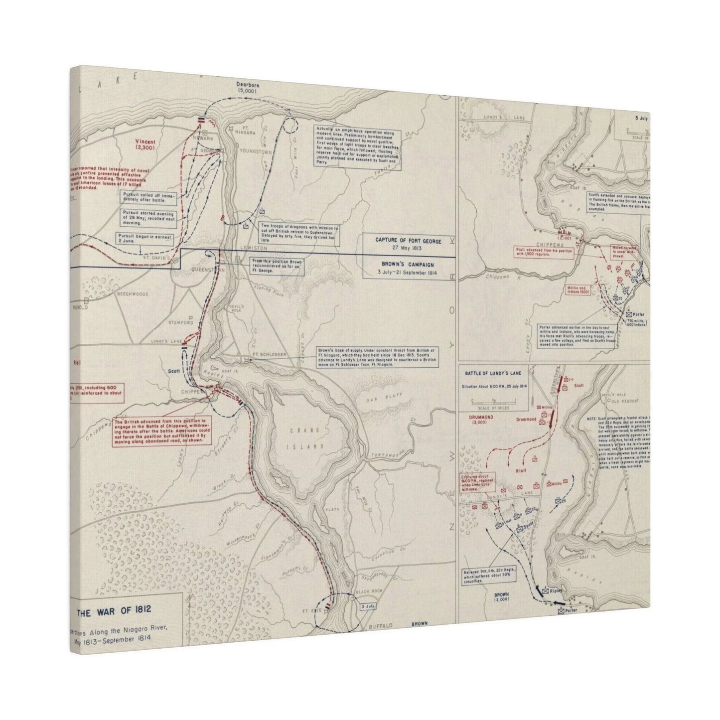 War of 1812, Niagara River 1812-1814 - Pacific Sky Games