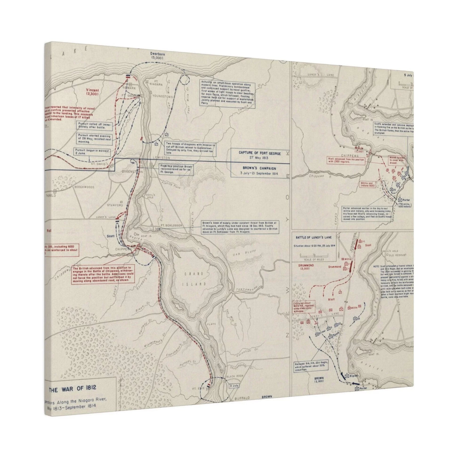 War of 1812, Niagara River 1812-1814 - Pacific Sky Games