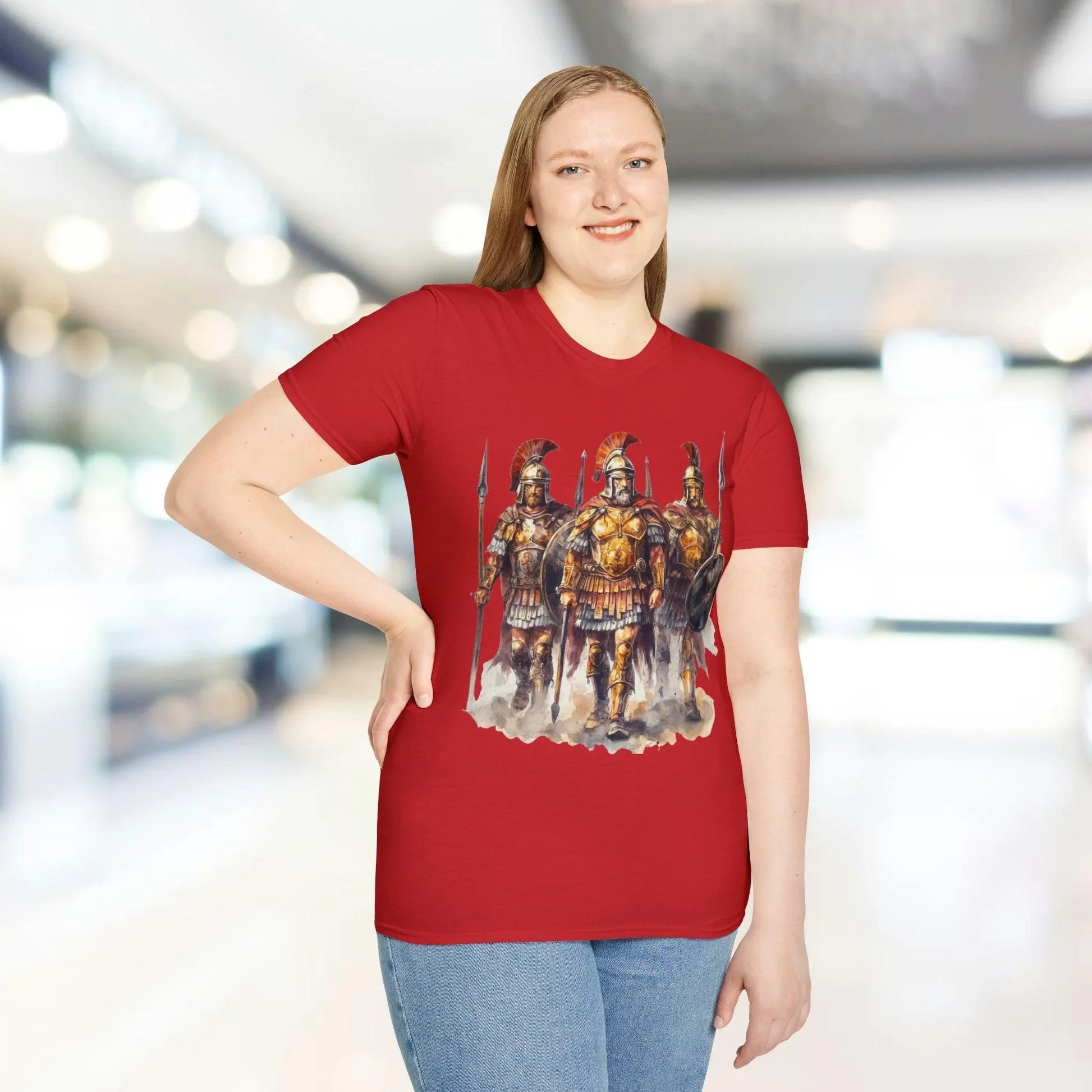 Close-up of the relaxed fit, unisex fit tag on the inside neckline showing fabric composition and subtle stitching details.