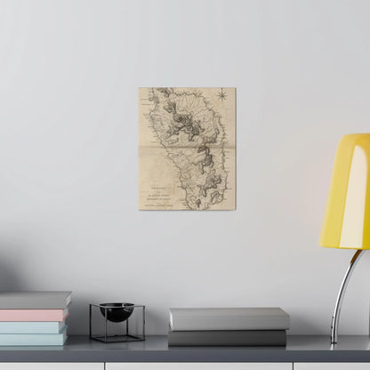 Close-up of the Dominica canvas's textured surface highlighting fine brushstrokes and matte finish detail.