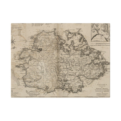 Close-up of textured canvas material highlighting subtle weave details and matte finish of the Antigua piece.