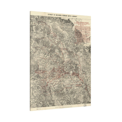 Close-up of detailed handwritten annotations and faded map markings on the G-3 room wall from the May 24, 1919