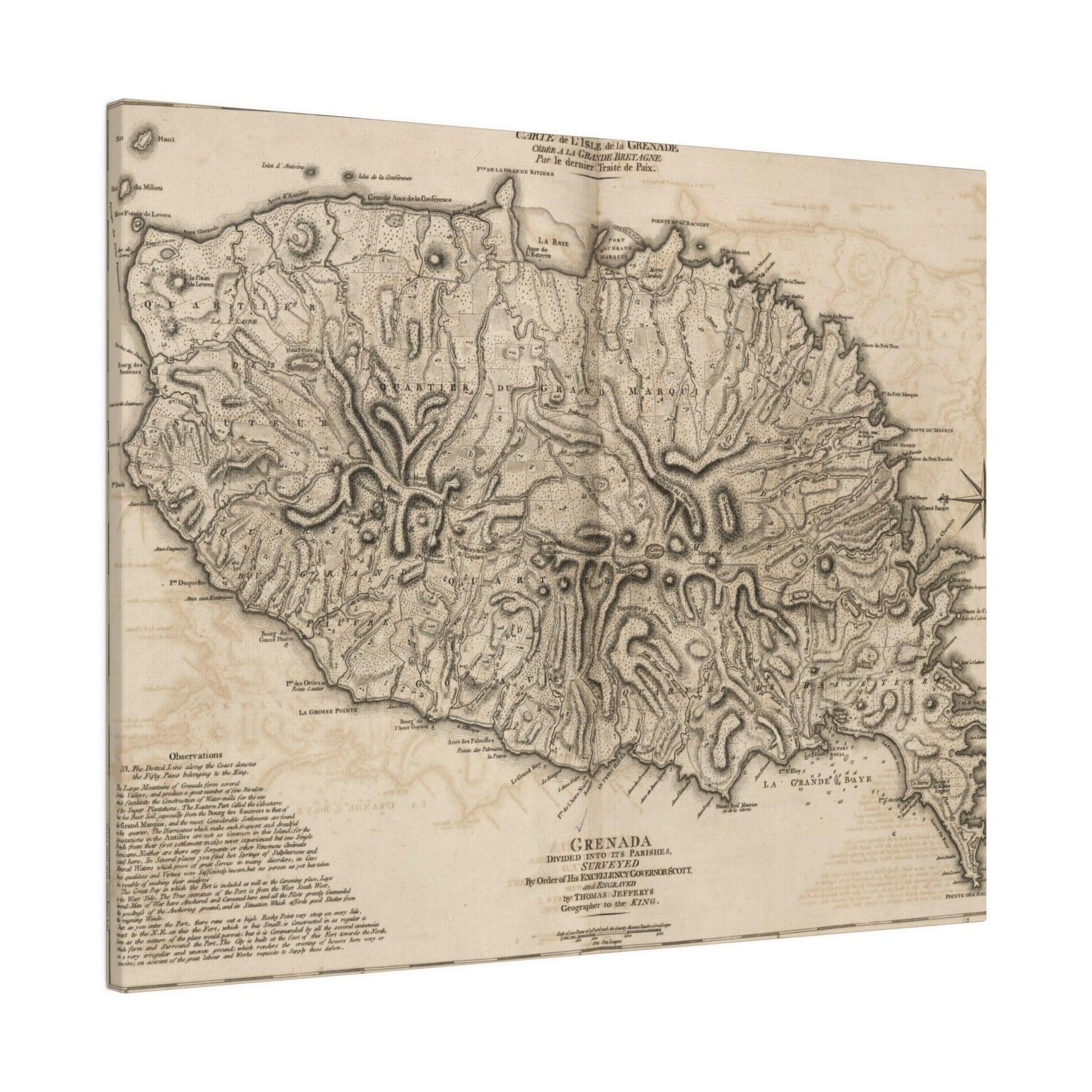 Close-up of the Grenada canvas fabric’s textured surface, showcasing subtle weave and matte finish from a slight overhead