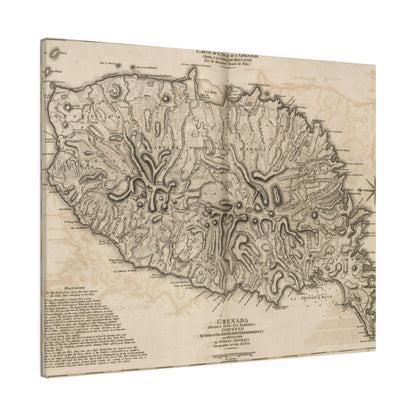 Close-up of the Grenada canvas fabric’s textured surface, showcasing subtle weave and matte finish from a slight overhead