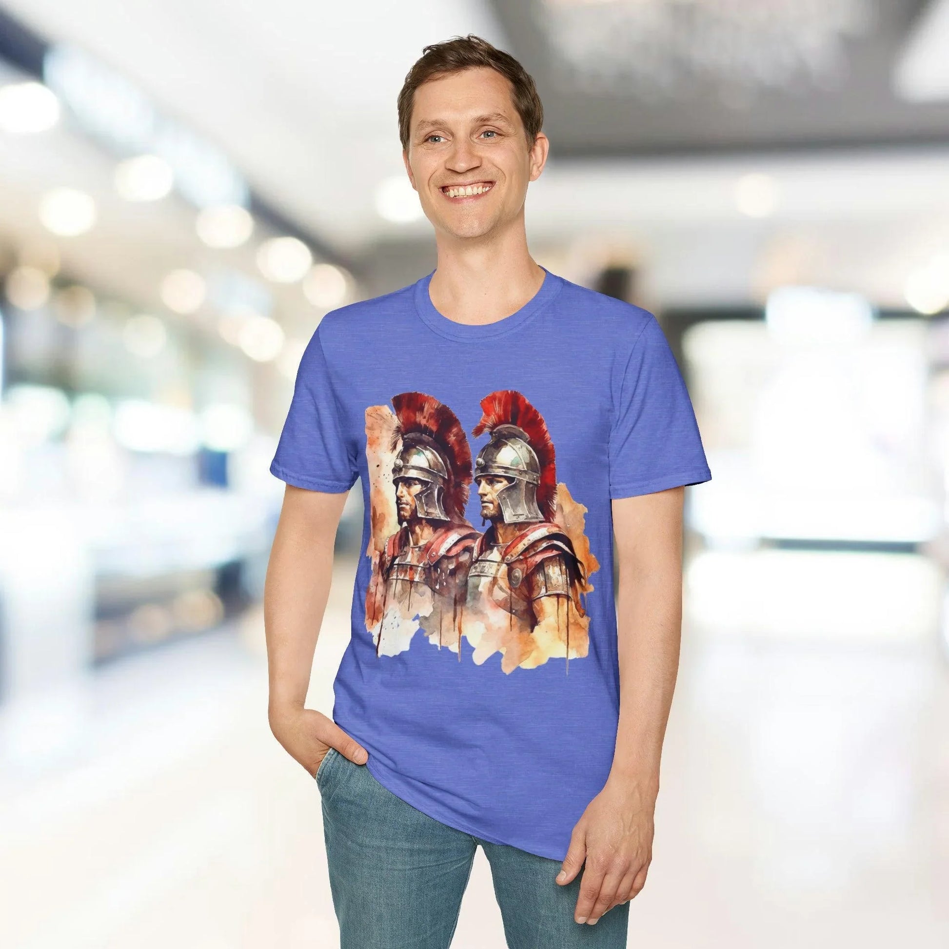 Close-up of the black crew neck collar with reinforced stitching and visible textured fabric weave on the Ancient Warrior 2