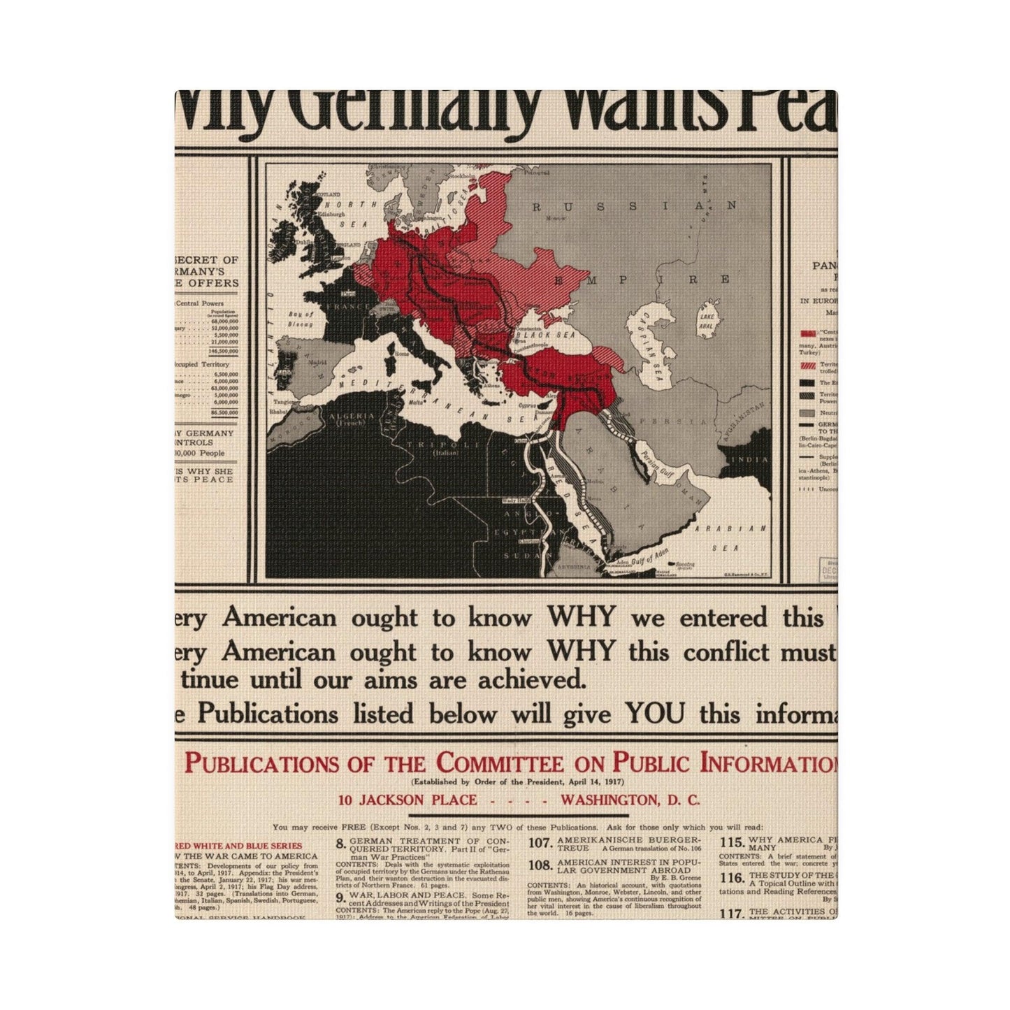 Why Germany Wants Peace 1917 - Pacific Sky Games