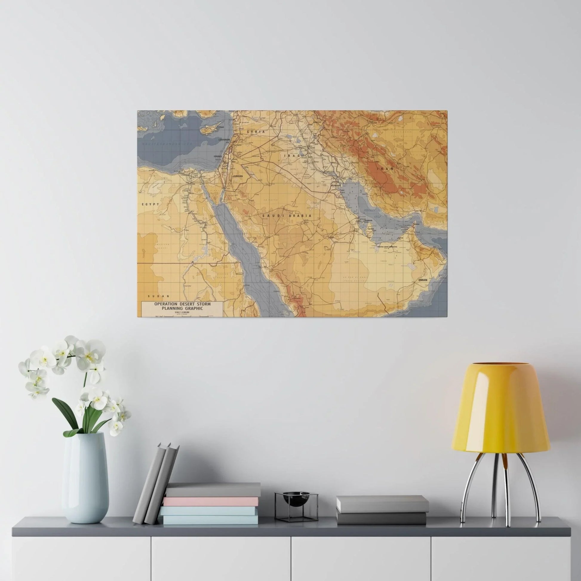 Operation Desert Storm Planning Graphic - Pacific Sky Games