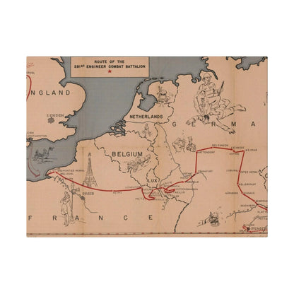 Route of the 281st Engineer Combat Battalion 3 November 1944 to 8 May 1945 - Pacific Sky Games