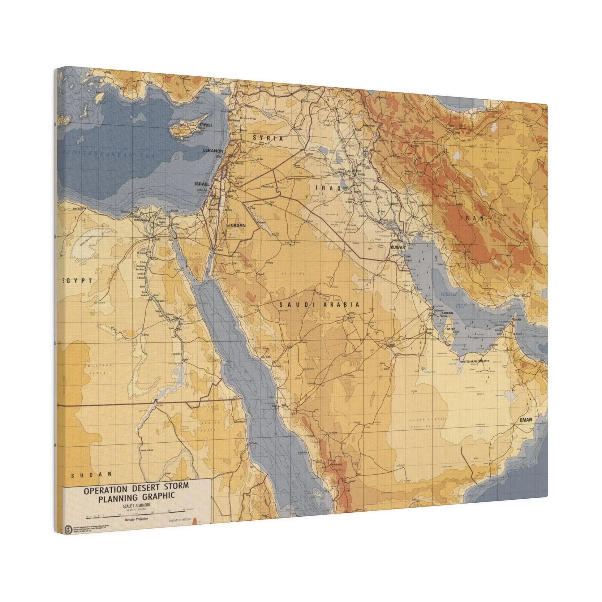Operation Desert Storm Planning Graphic - Pacific Sky Games